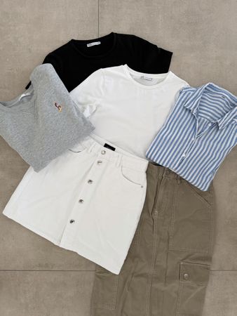 XS Basic Summer Wardrobe Bundle – 6 Teile Zara, Only..