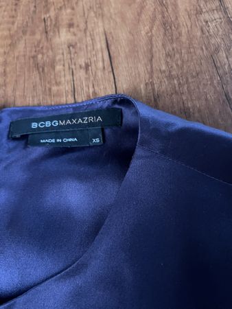 BCBGMAXAZRIA Kleid dunkelblau Grösse XS Seide