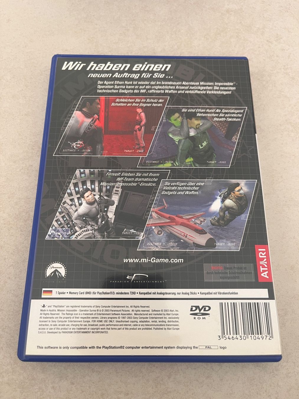 Sony Giochi: Mission Impossible Operation Surma ps2 – Usato da Suhr venduto da SchnapperCH 1