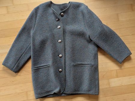 Jacke gefilzt, col. olivgrün, wunderbar warm