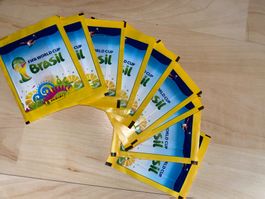 9 Tüten / Packs Panini WM 2014