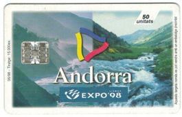 Telefonkarte Andorra AND-092 Expo Lissabon
