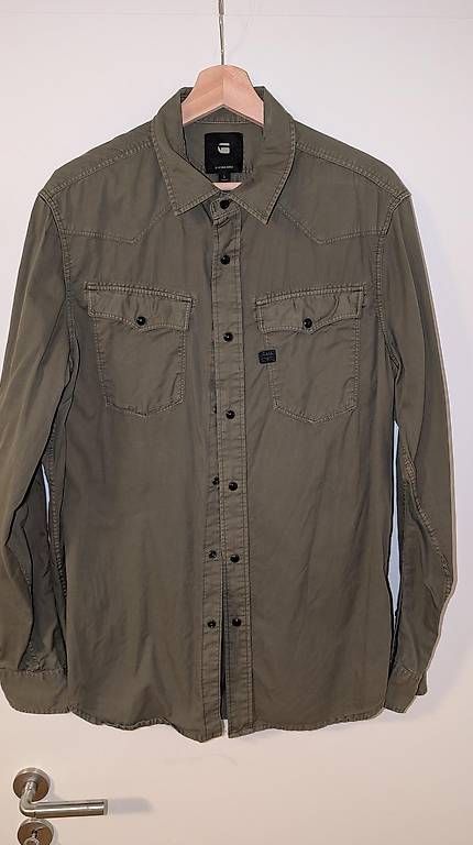 G-Star Camicie: G-Star Raw Hemd Khaki Gr. L – Usato da Zürich venduto da iva_tfq5