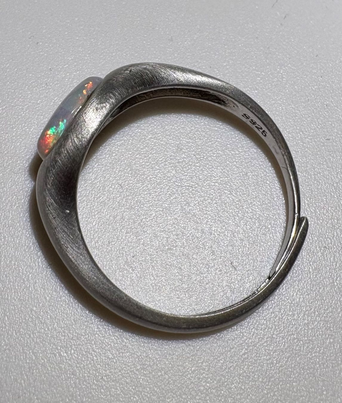 Bagues: Ring Australischer Crystal-Opal Ring, variable Grösse – Neuf (Voir description) à Wilen b. Wil par Tschirio 5