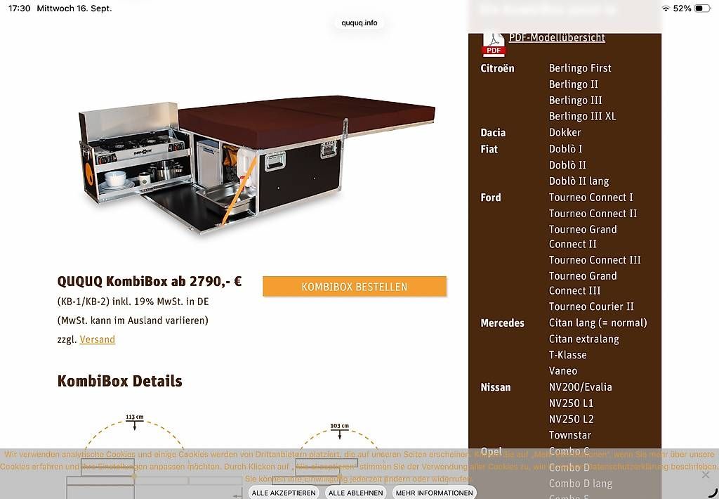 Veicoli da campeggio: Campingbox Ququq – Usato da winterthur venduto da muemmle 3