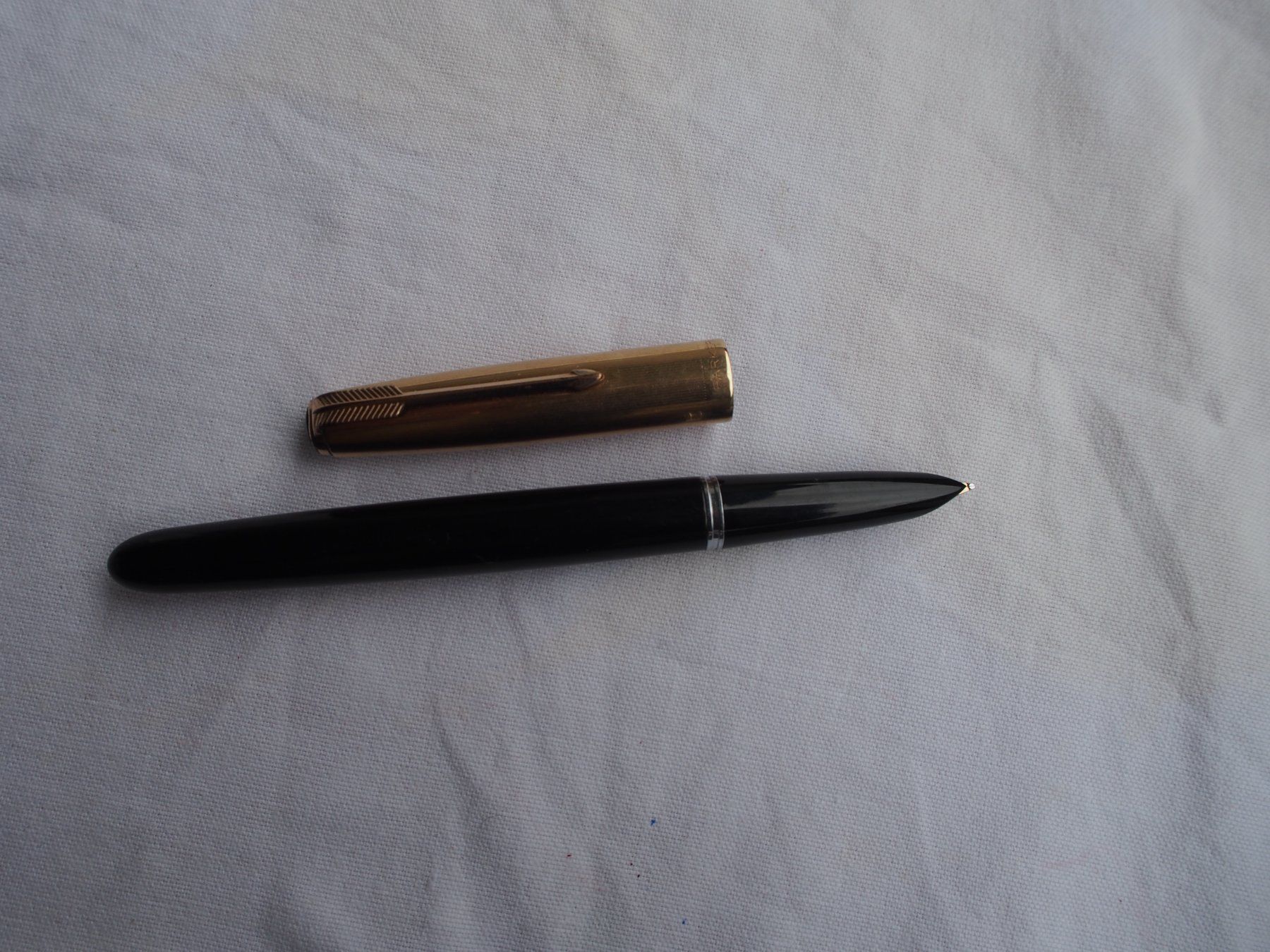 Parker Penna & Evidenziatori: PARKER 51, stylo plume, couleur gris – Usato da Meyrin venduto da SRemka 3