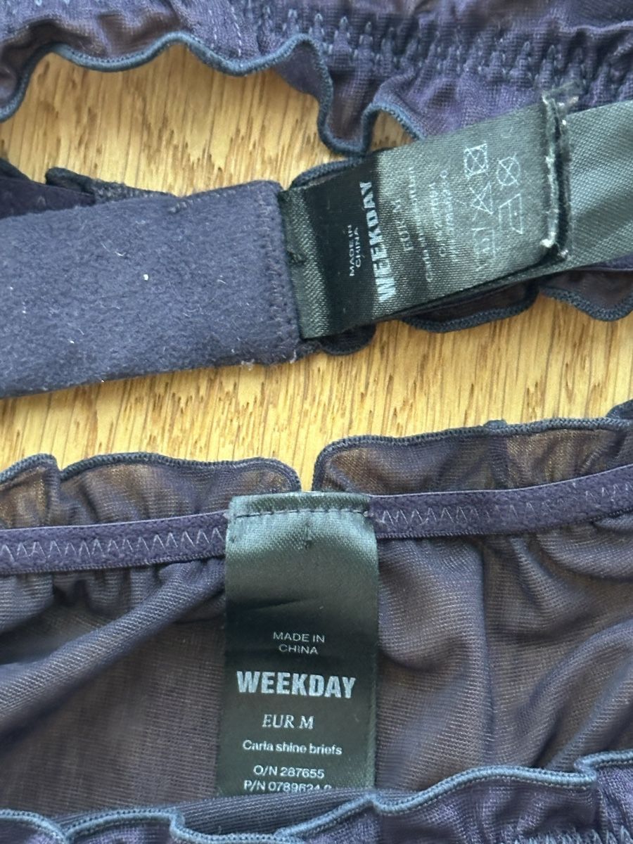 Weekday Altra biancheria intima: Lingerie-Set Weekday Lila Grösse M – Usato da Näfels venduto da Siljab 2