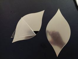 40x Wandspiegel Blattform - Miroir muraux en forme feuille