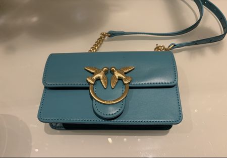 Pinko Bag: zeitlose Ledertasche mit Vogelschmuck.