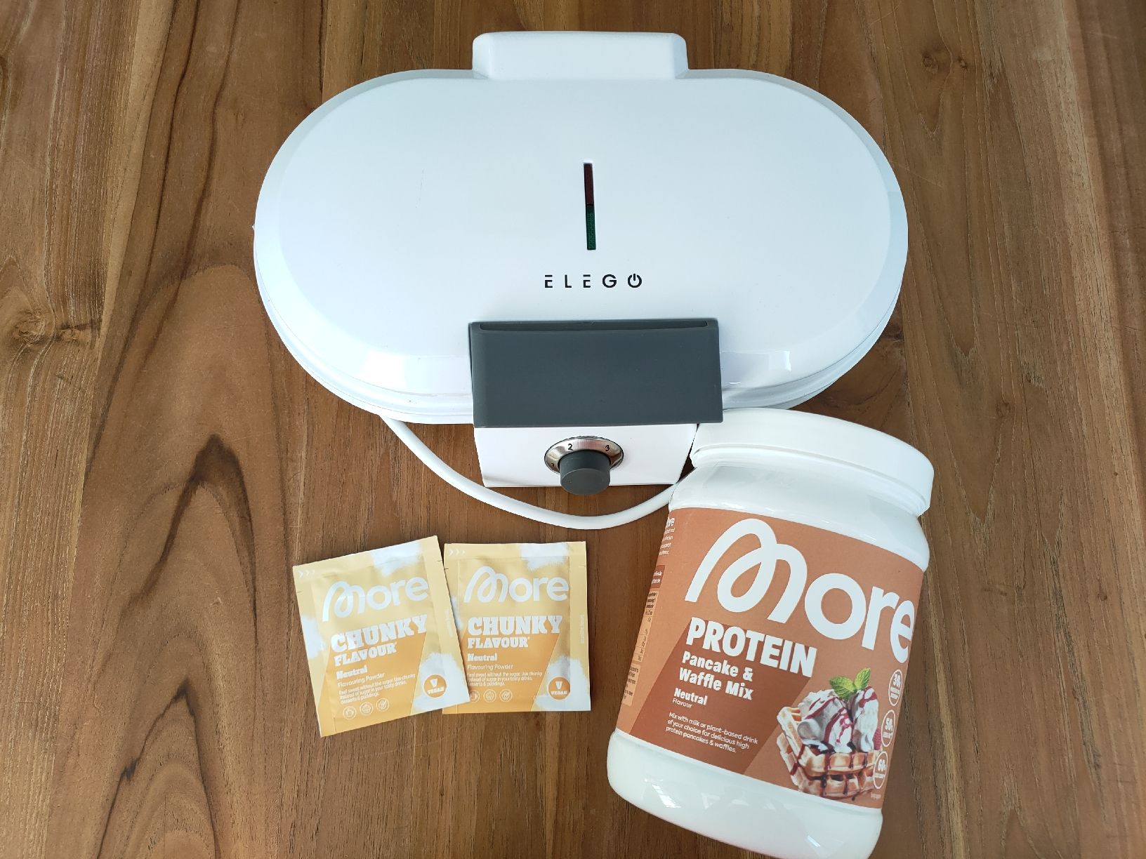 More Nutrition Cibi & Specialità: Waffel-/Pfannkuchenmaker mit Proteinmix, More – Nuovo (secondo la descrizione) da Flaach venduto da Bobby777
