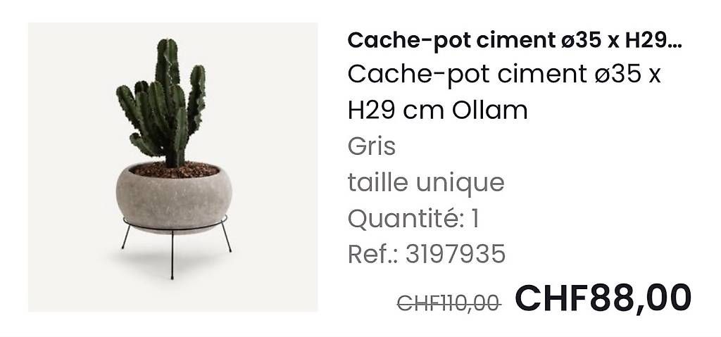 Blumentöpfe: Cache-pot ciment – Gebraucht aus Conthey von carina.pereira 3