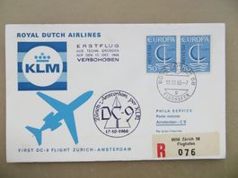 Erstflug KLM Zürich-Amsterdam 1966