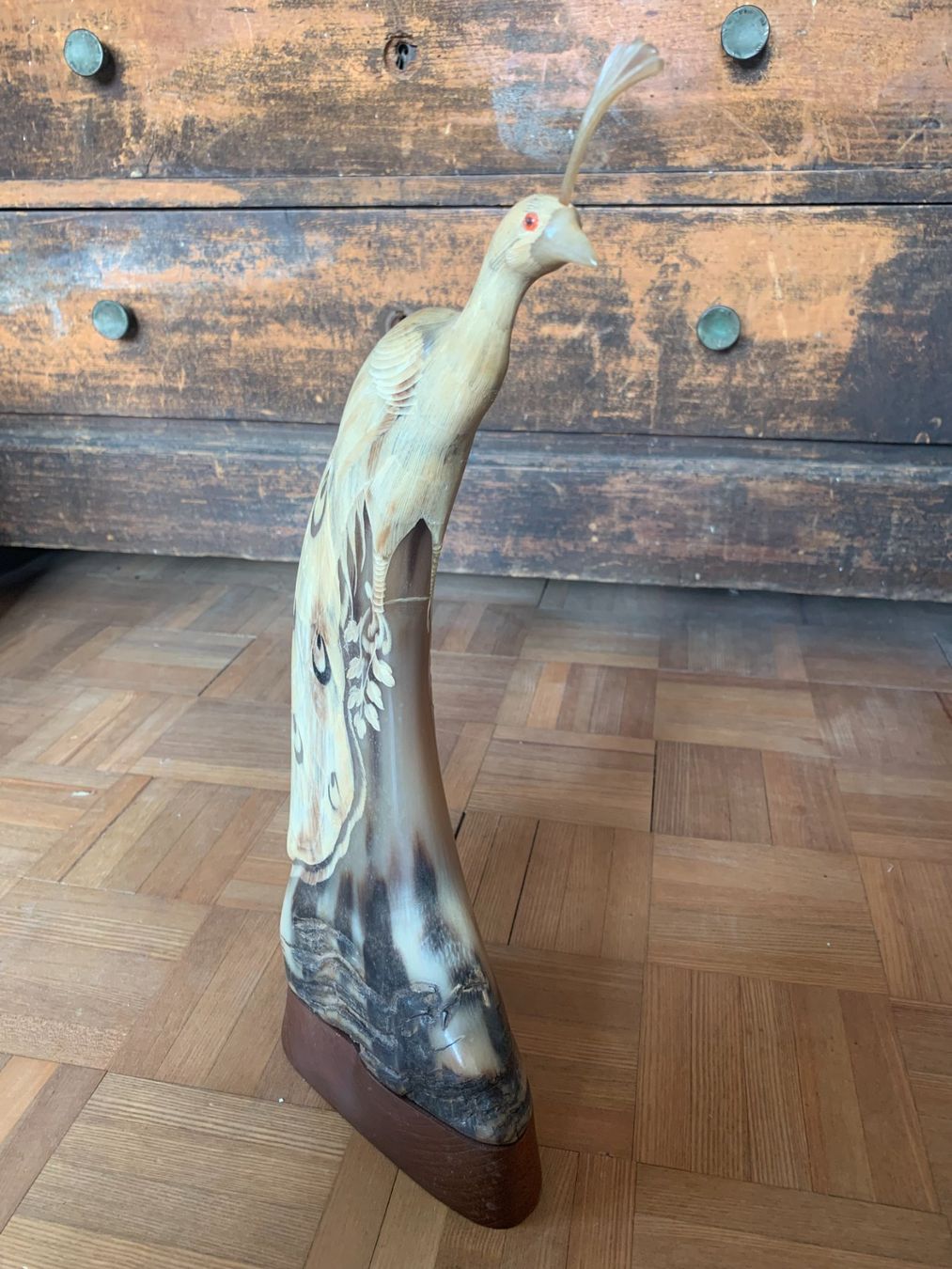 Sculture & Statue: Horn Skulptur Pfau – Usato da Dättlikon venduto da Maurinie 3