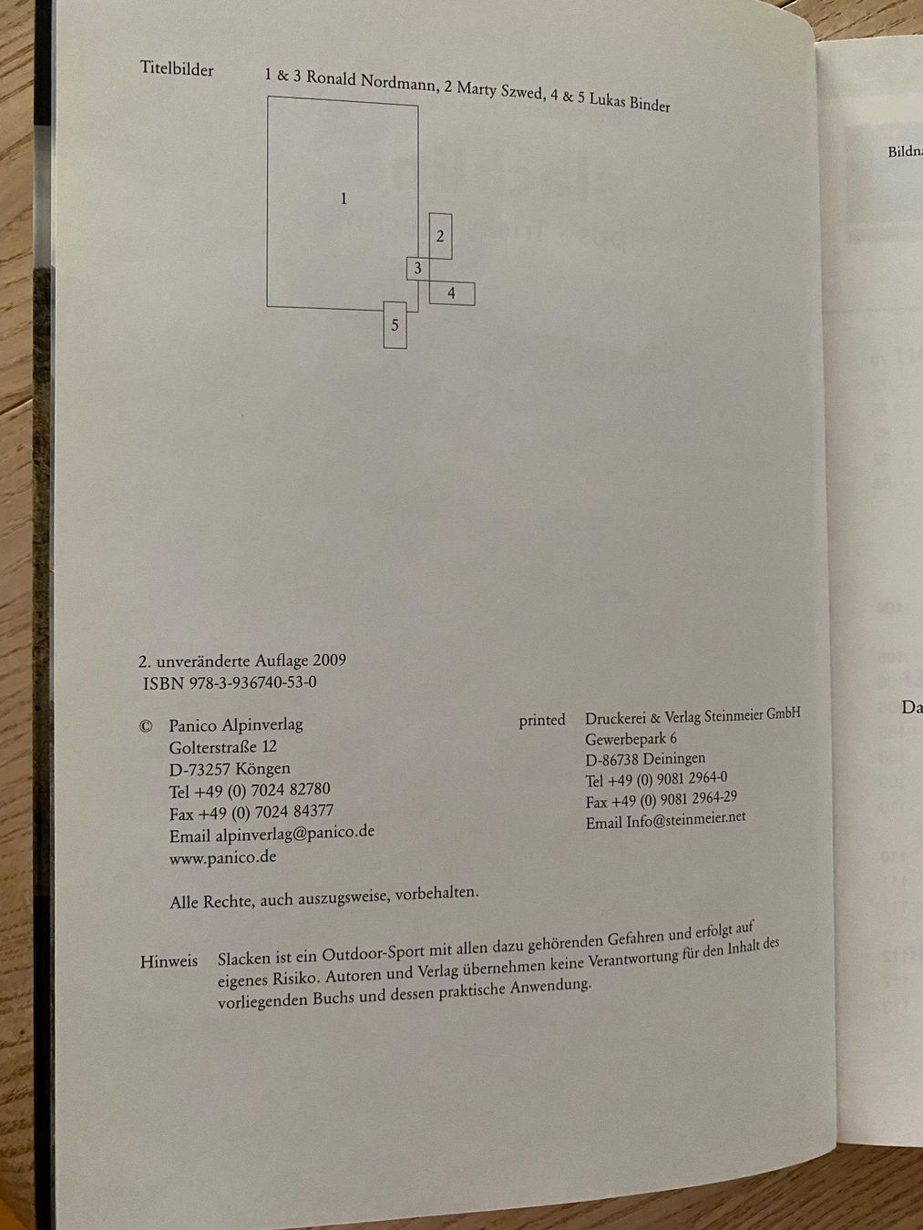 Libri: Slackline Buch Tipps Tricks& Technik, F. Miller&F.Friesinger – Usato da Rüschlikon venduto da Emma01 4