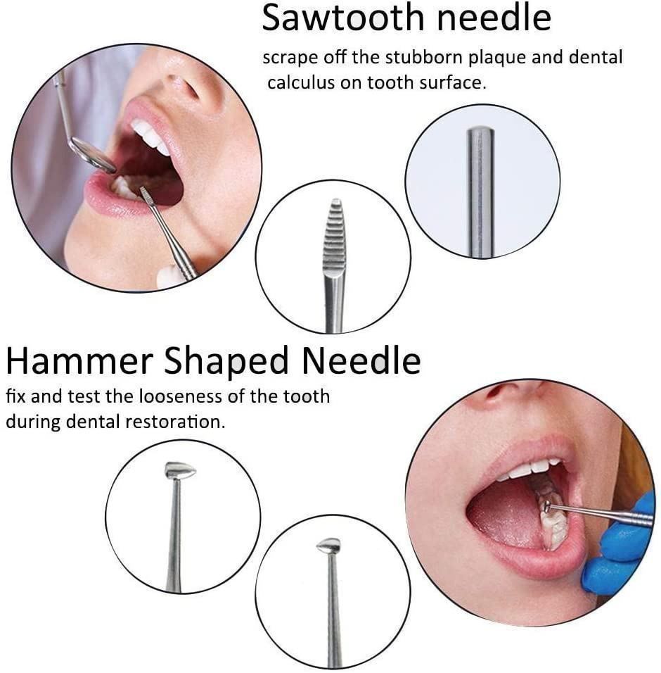 Cura dei denti: 8tlg Dental Tools Set Zahnsteinentferner – Nuovo (secondo la descrizione) da Thun venduto da thunshop 6
