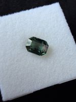Saphir naturel Teal Green-Blue 1,14 ct  Non chauffé Certifié