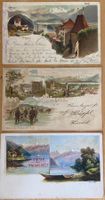 THUN, THUNERSEE, 3 LITOS, 2 x 0 1898,1901.