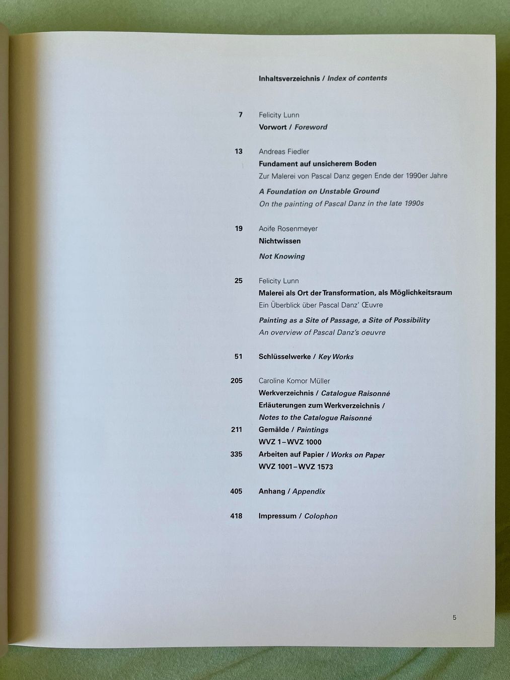 Libri: Pascal Danz Werkverzeichnis / Catalogue raisonné. – Usato da Zürich venduto da mou_j96c 1