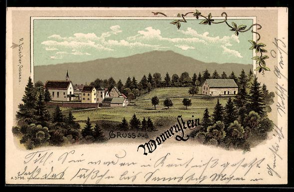 Cartes postales: Litho Wonnenstein, Totale des Ortes – D'occasion à Berlin par bartko-reher