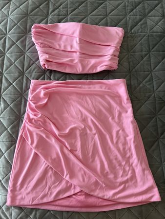 Damen Set- Oberteil und Rock rosa