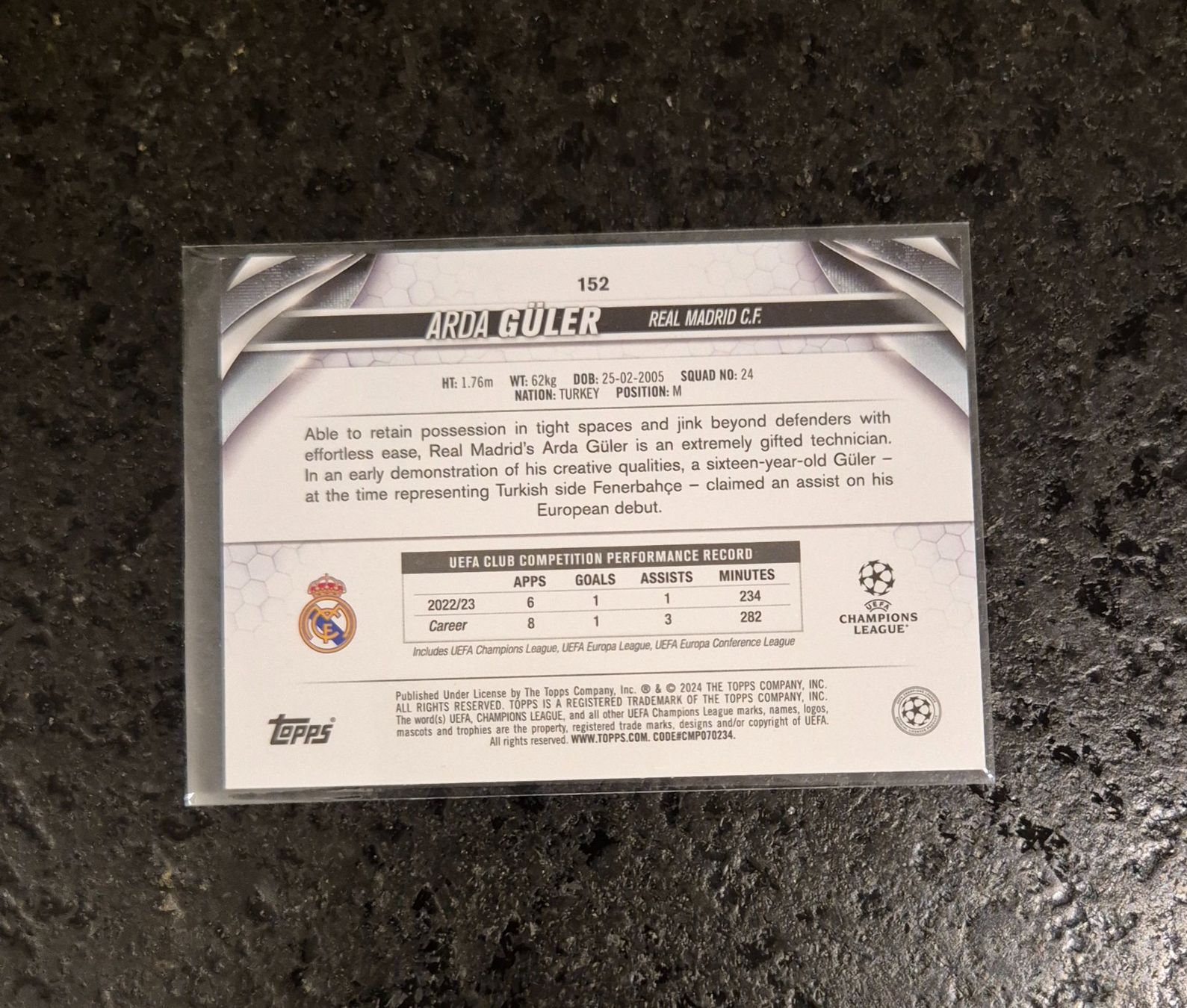 Topps Carte collezionabili: Arda Güler - Real Madrid - Topps – Nuovo (secondo la descrizione) da Burg AG venduto da Danoe 1