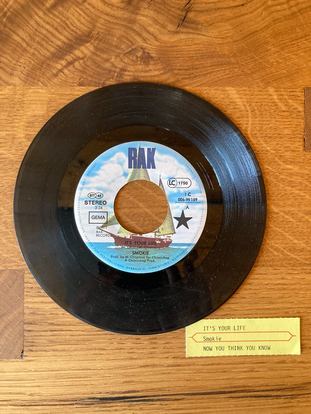 Dischi in vinile: Smokie "IT'S YOUR LIFE" – Usato da Unterlangenegg venduto da Bricalla 1