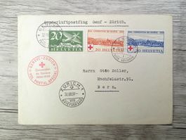 TR52 Enveloppe + Timbre Suisse 1939