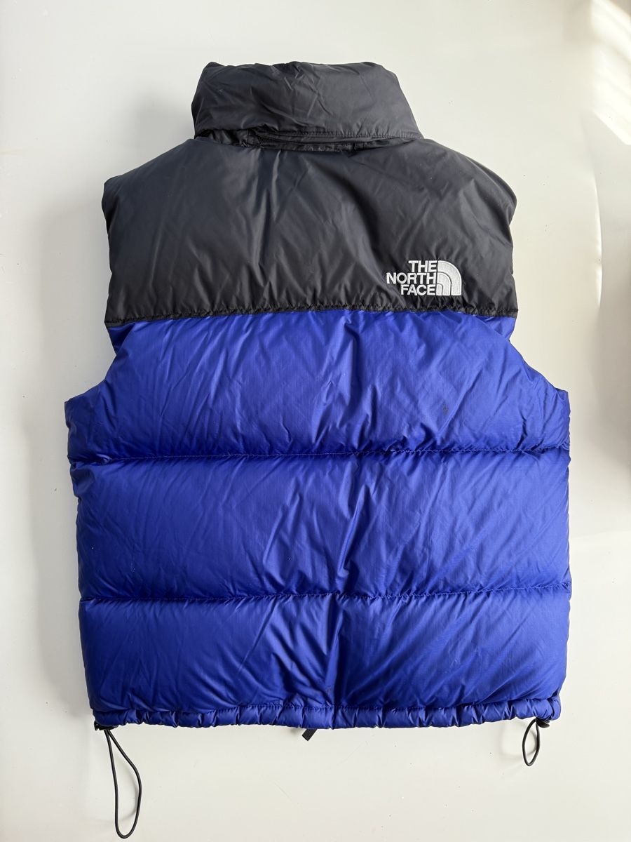 North Face Gilets & Westen: The North Face Puffer-Weste Retro Nuptse 700 - Blau/Schwarz – Gebraucht aus Herisau von rico.sn25 1