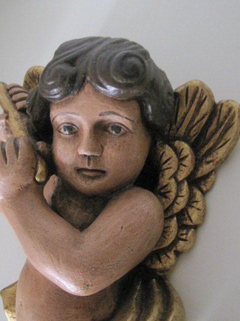 Figuren: antiker Engel aus Holz – Gebraucht aus Basel von cronat 2
