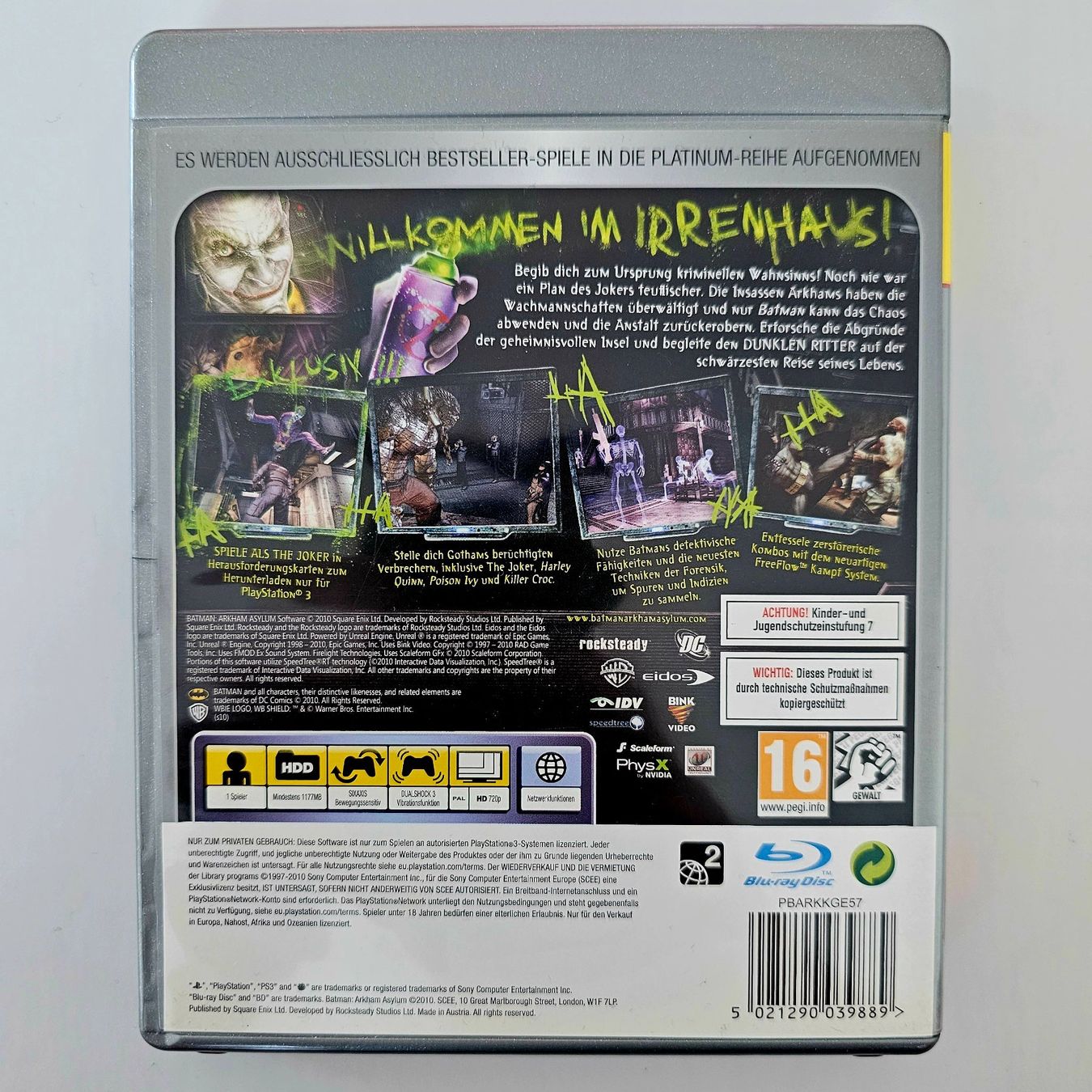 Sony Giochi: Batman Arkham Asylum Platinum Edition (PS3) – Usato da Holziken venduto da Miglioregamesnmore 1