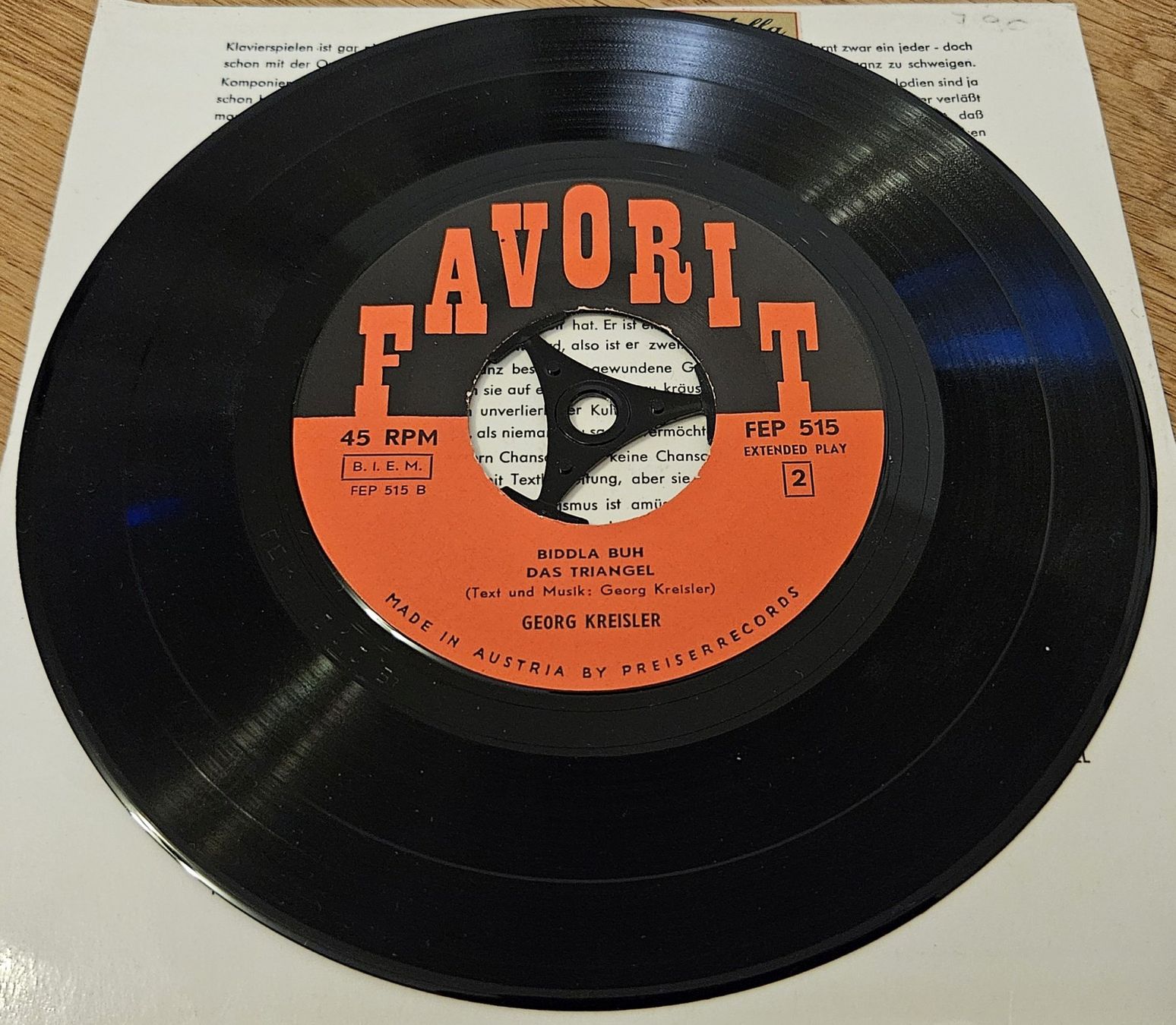 Dischi in vinile: Vinyl-Single Georg Kreisler – Usato da Schaffhausen venduto da asyouwestley 4