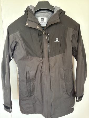 Salomon Gore-Tex Damen Mantel dunkelgrau Grösse S