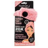 Turban hair towel StudioDry pink