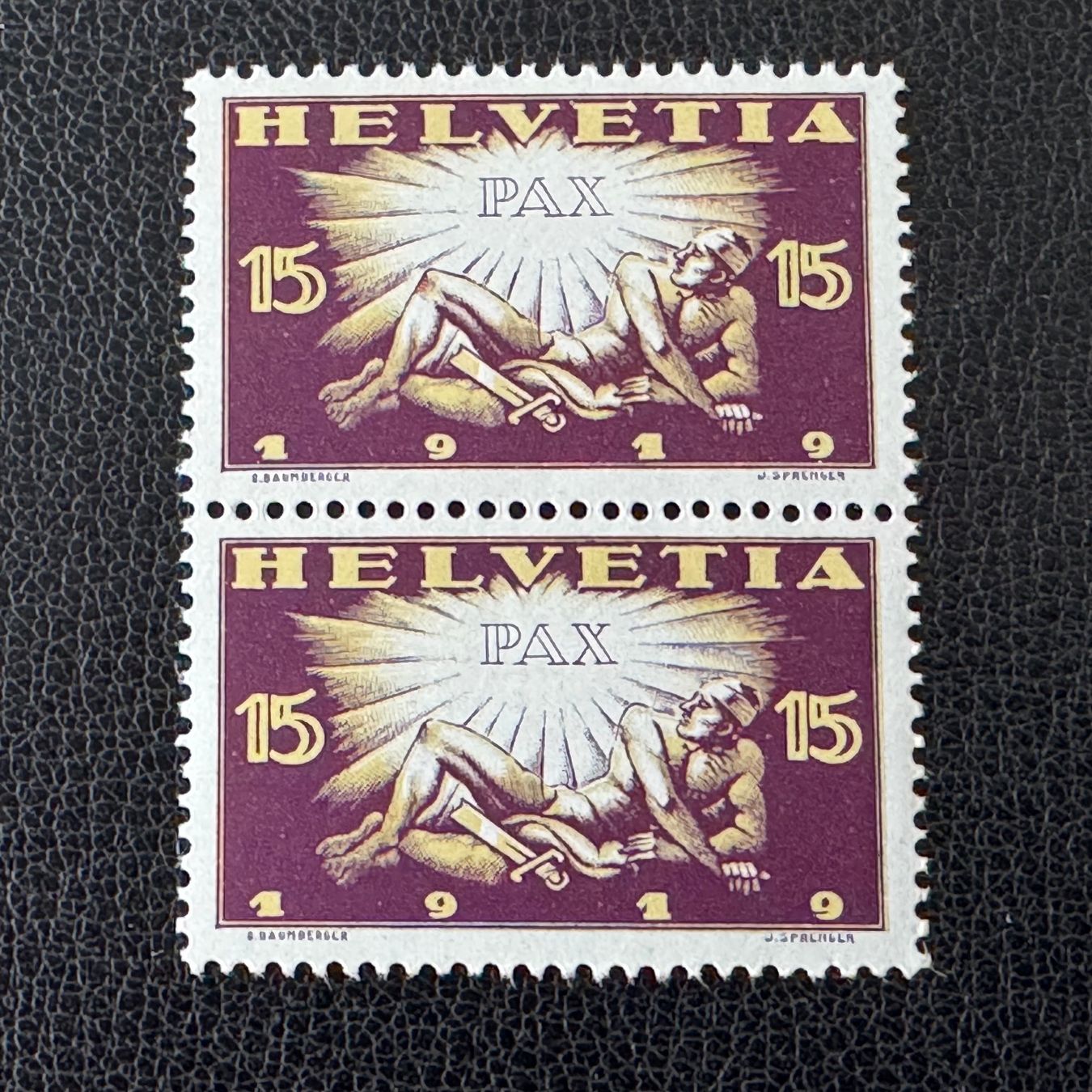Alle Briefmarken: Freidensmarken 1919, 145.3.01, postfrisch – Neu (gemäss Beschreibung) aus Stallikon von HILDECH1 1