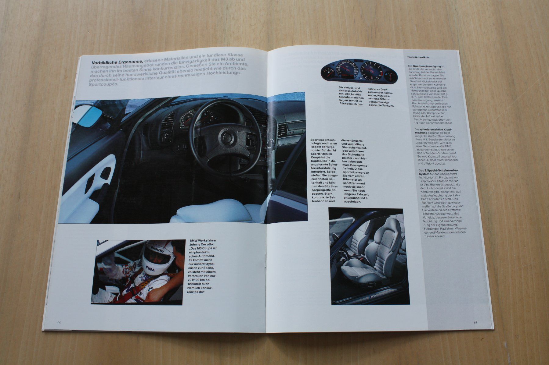 BMW Documenti: BMW M3 Coupe & Cabriolet E36 Prospekt 1994 – Usato da Wikon venduto da erwin400 5
