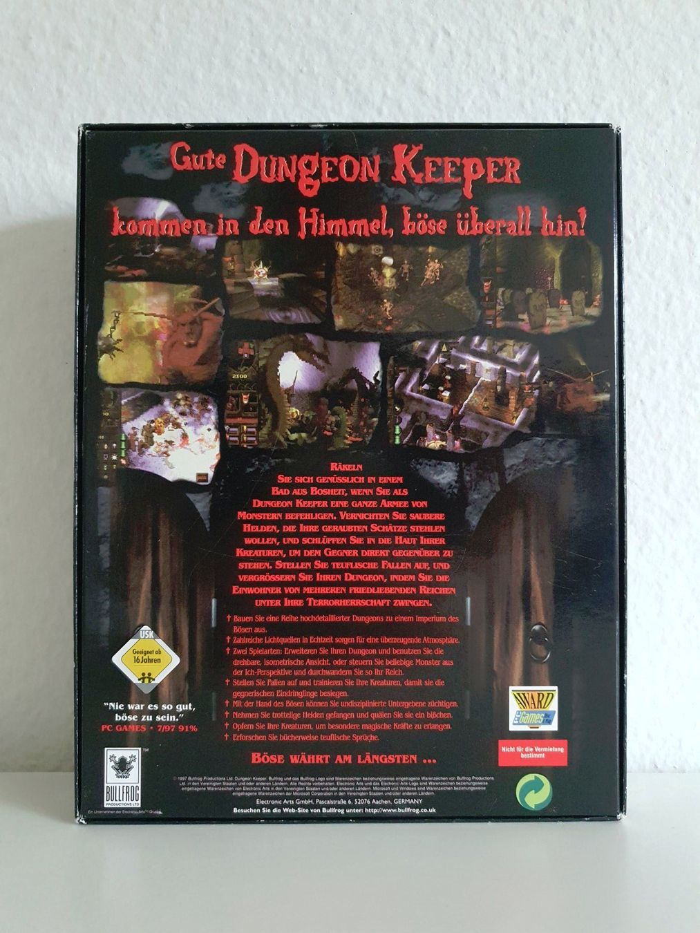 Spiele: PC Game Dungeon Keeper (1997) Big Box – Gebraucht aus Greifensee von perfectioN88 2