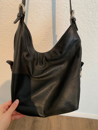 Lupo echt Leder Tasche Beuteltasche schwarz