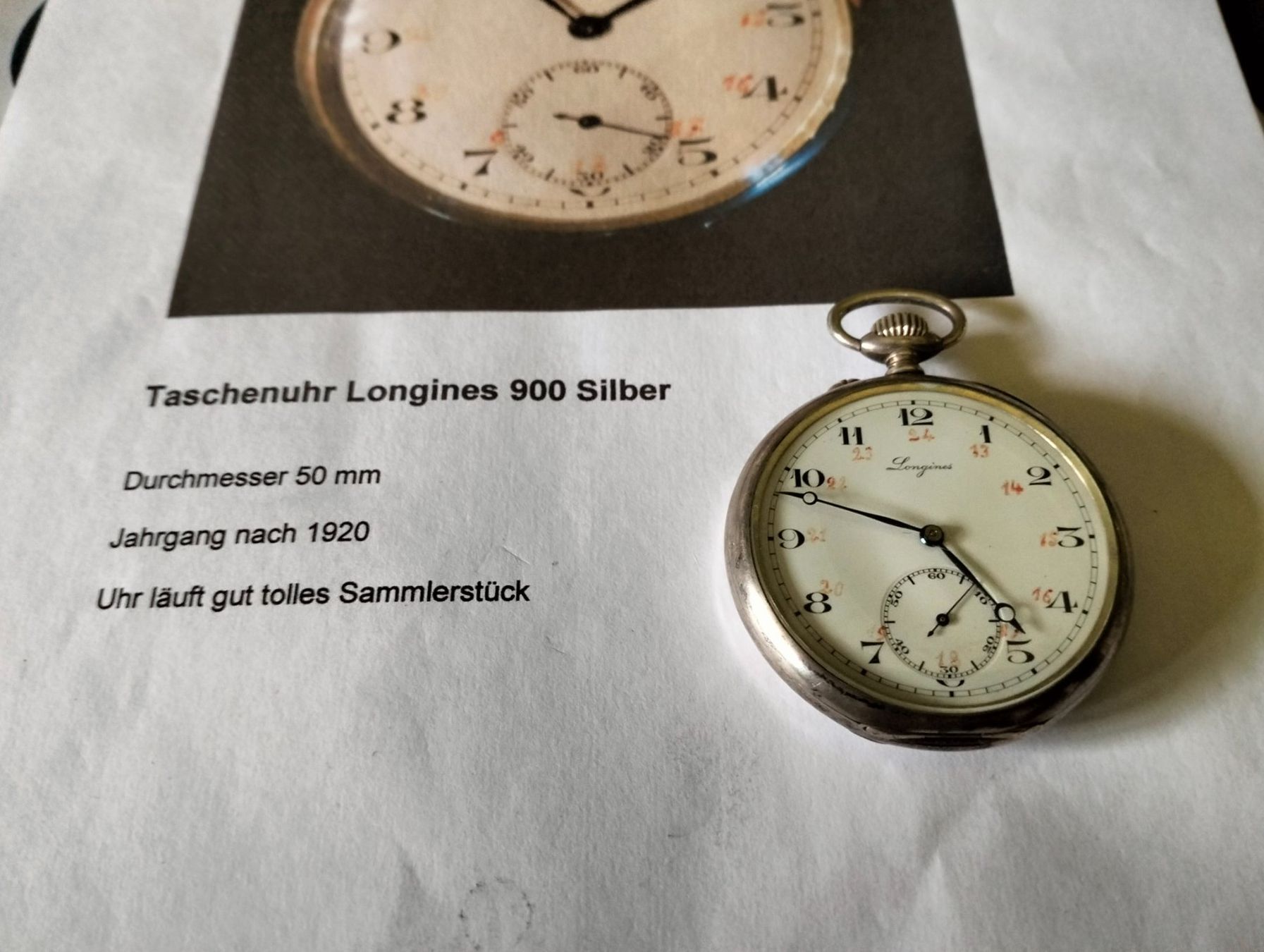 Longines Orologi: Taschenuhr LONGINES Silber – Usato da Ennetmoos venduto da brunhildenb 1