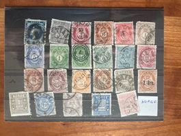 Uralt-Lot Norwegen gestempelt ab 1876  (V976)