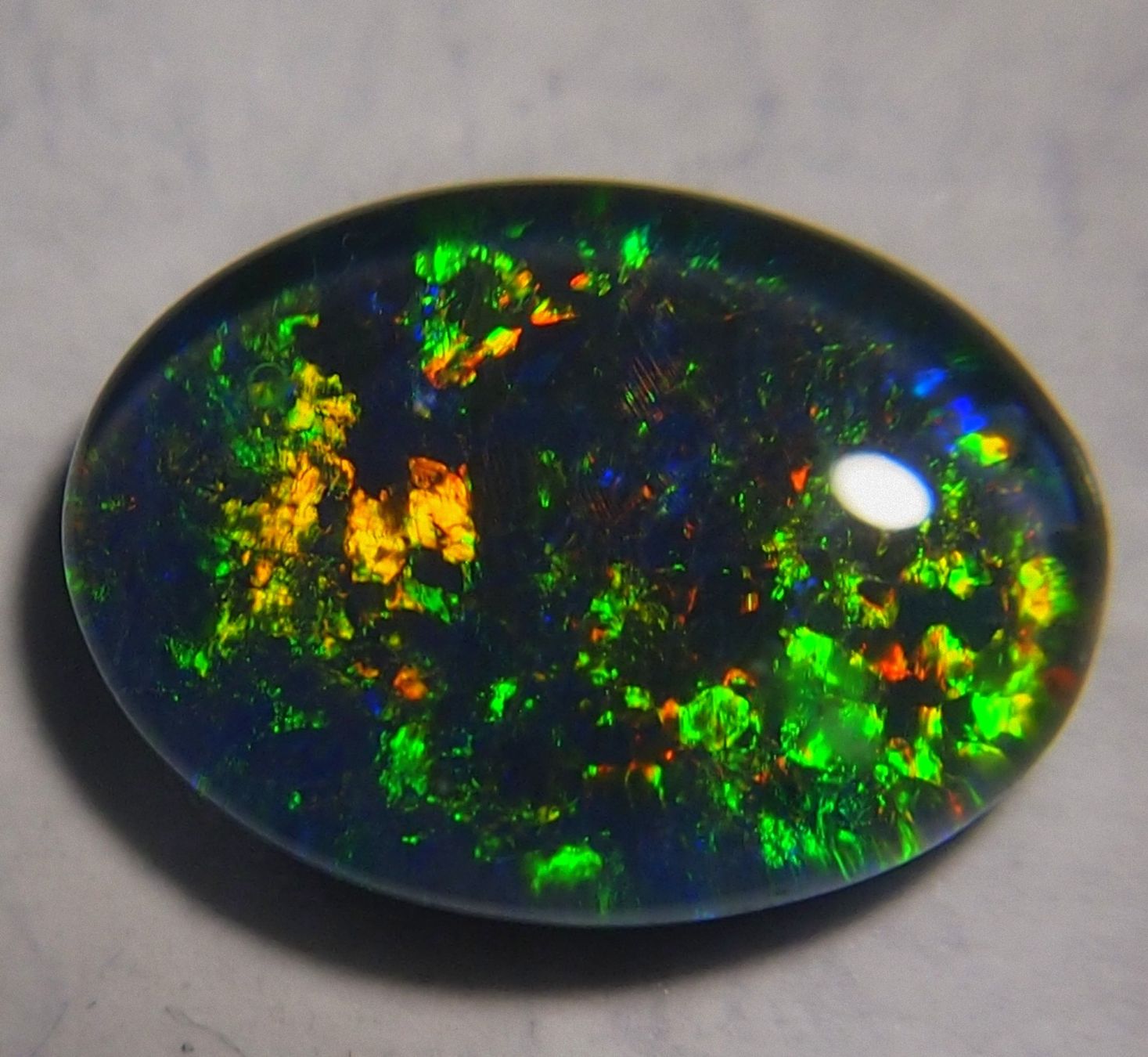 Pietre preziose: 5,5 ct. Multicolour Blackopal-Triplet AAA – Nuovo e nell'imballaggio originale da Reinach BL venduto da rumablum 1