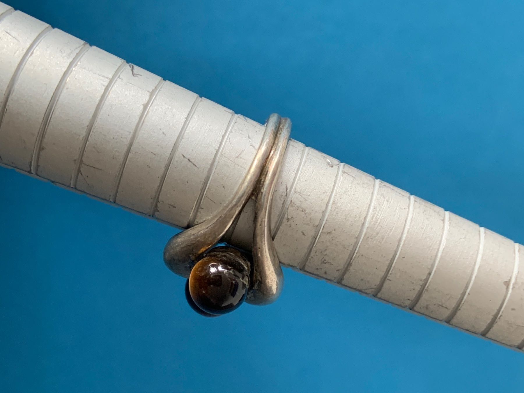 Ringe: Silberring tigeraugen (rg 54) – Gebraucht aus Laufen von belleskulptur 2