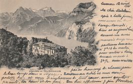 AK - Axenfels und Uri Rothstock - gel. 12.8.1901
