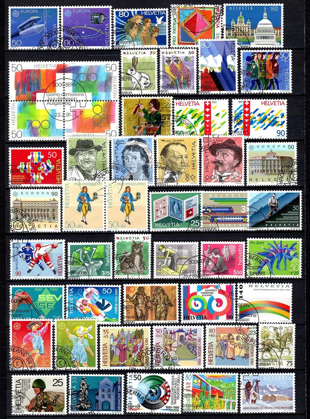 Alle Briefmarken: Sammlung Schweiz (758) – Gebraucht aus Burgdorf von blinky01 1