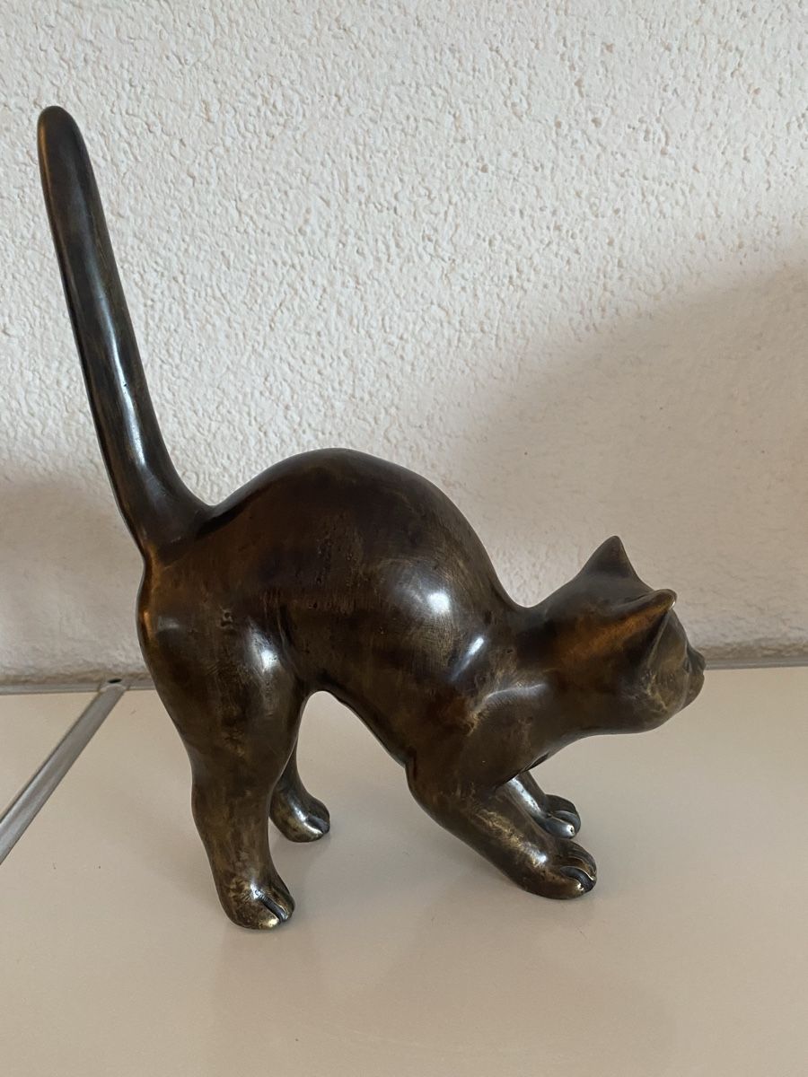 Sculture & Statue: Bronze Katze macht Buckel – Nuovo (secondo la descrizione) da Zürich venduto da eileenchen1 3