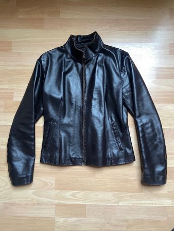 Veste en cuir véritable marron XL vintage