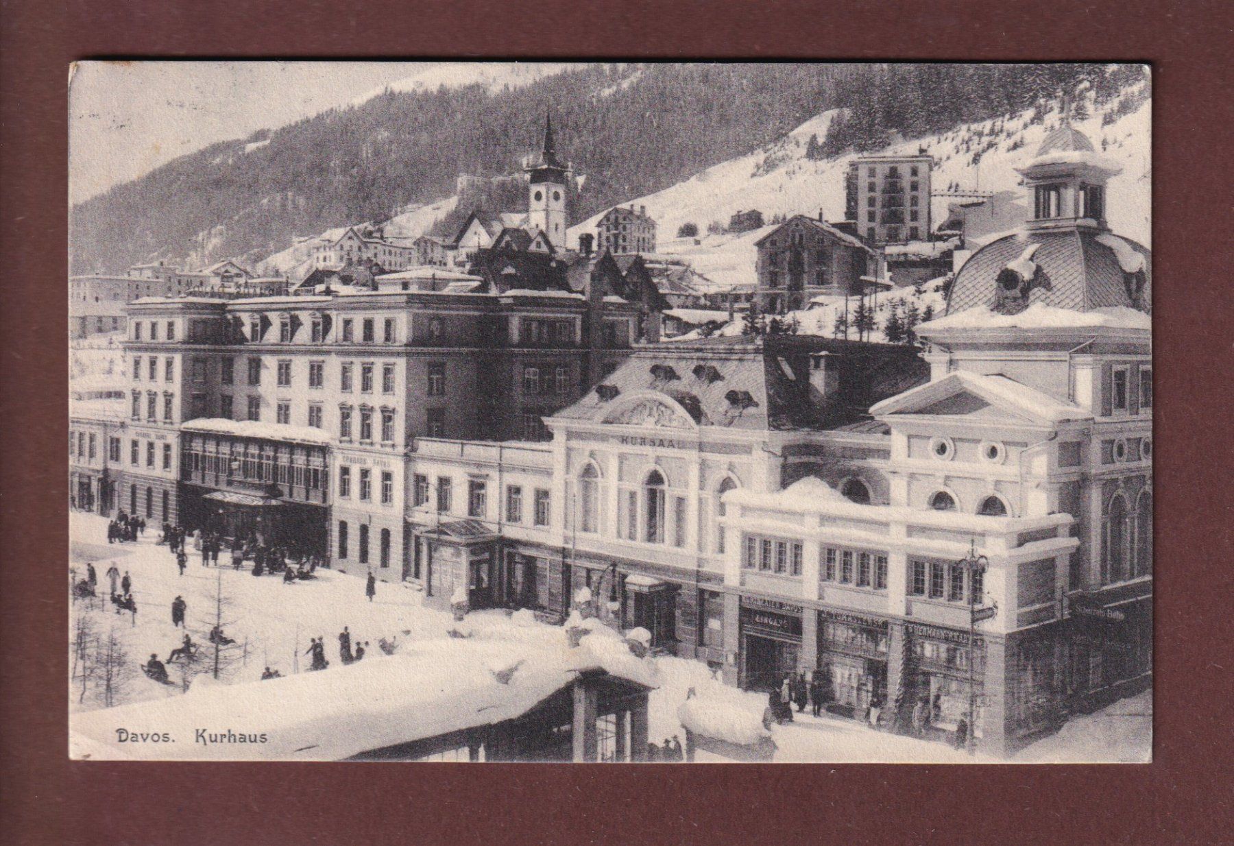 Ansichtskarten: DAVOS - Kurhaus - 1911 – Gebraucht aus Pully von nicecards