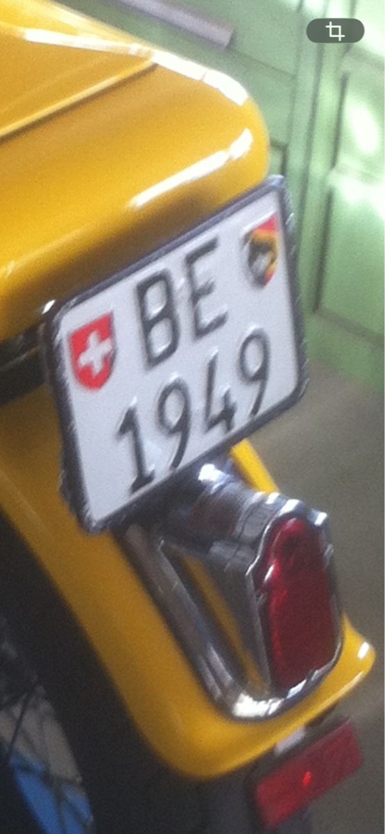 Schilder: Motorradschild BE 1949 – Gebraucht aus Huttwil von boumi06