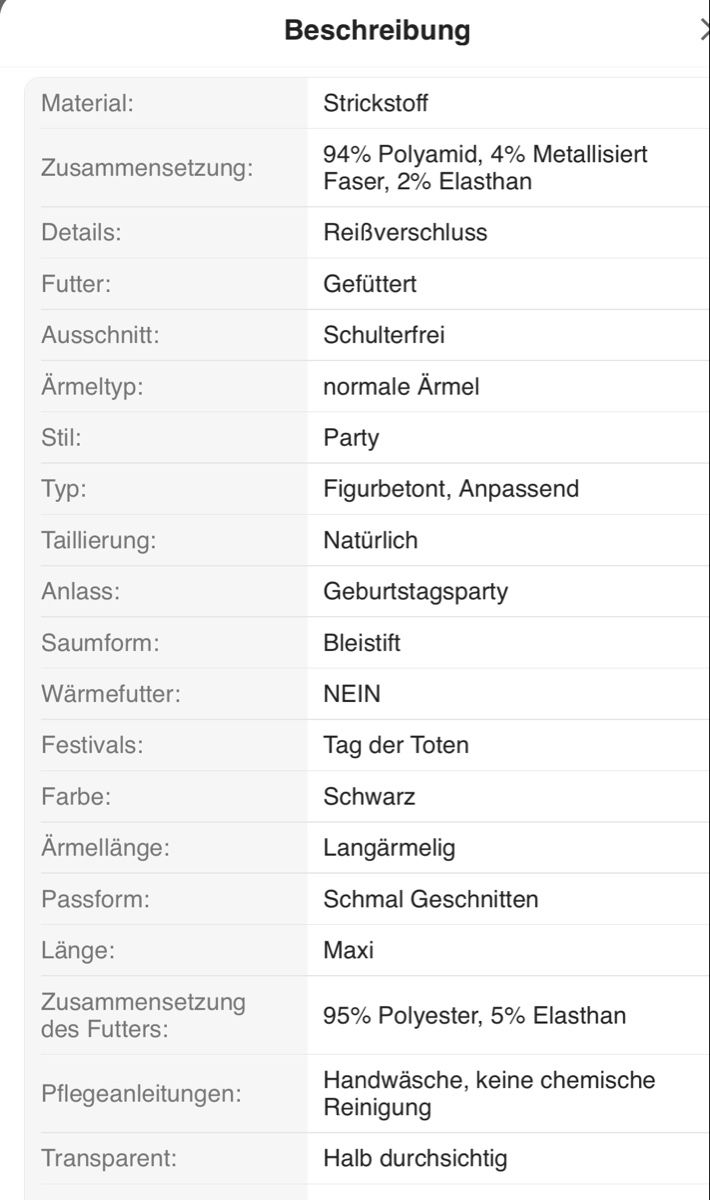 Vestiti: Schulterfreies Maxi-Kleid, Glitzer! Grösse M – Nuovo e nell'imballaggio originale da Au ZH venduto da Jaggy4 2