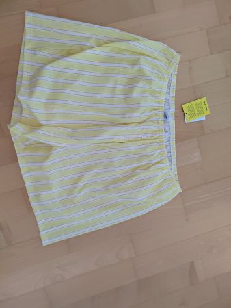 Kurze Calida-Pyjamahose gestreift, gelb, grösse M, neu