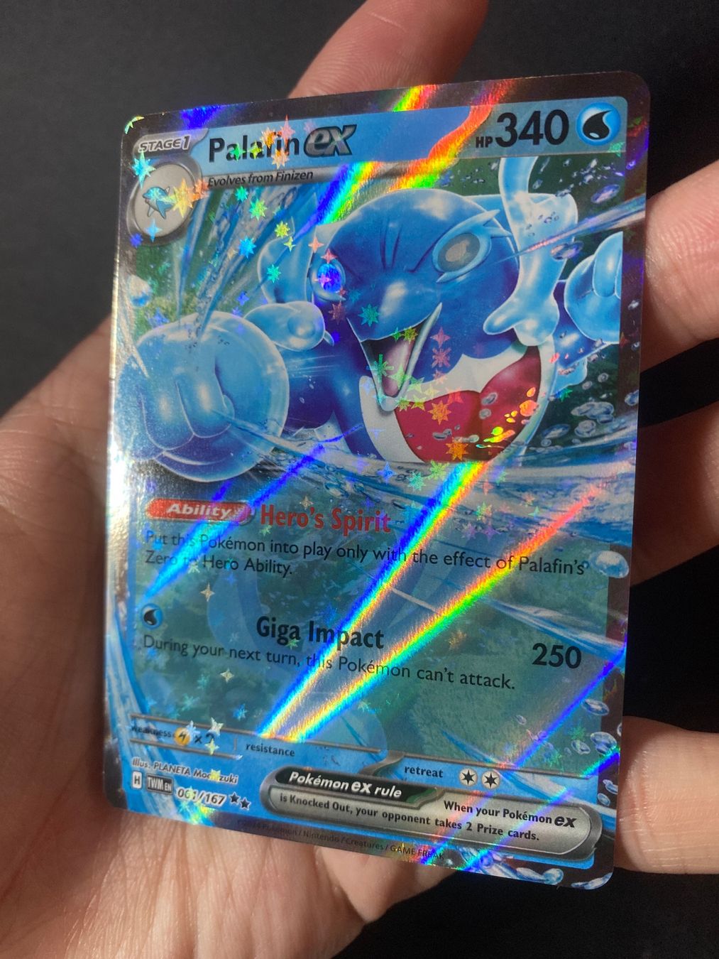 Pokémon Carte collezionabili: Palafin ex 61 - Delfinator - Twilight Masquerade - EN ab 1 – Nuovo (secondo la descrizione) da Hausen AG venduto da Shrade 1